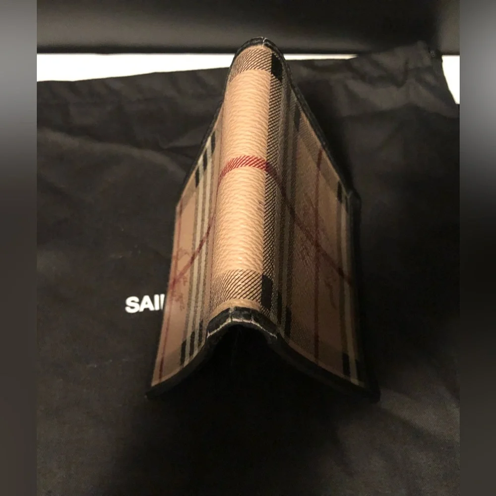 Auth Used Men’s Burberry check Nova Wallet Black - Picture 4 of 11